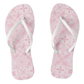  tegels in roze teenslippers (Voetbed)