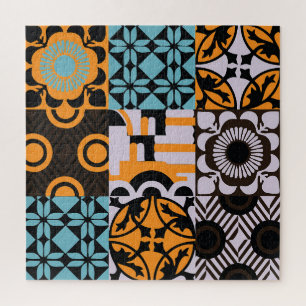 tegels: ingewikkelde decoratieve details. legpuzzel