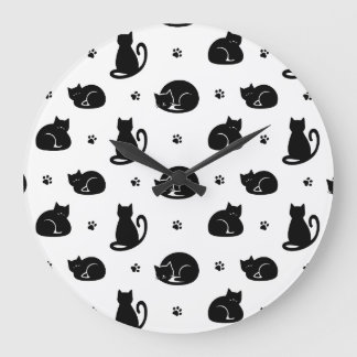 Tegels Katjes Patroon Wandklok – Voor kattenliefhe Grote Klok