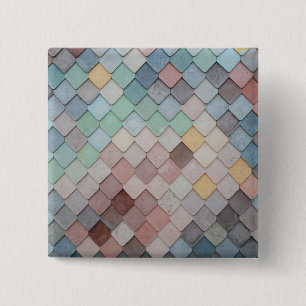 Tegels met meerdere kleuren vierkante button 5,1 cm