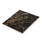 tegels met zwarte en goudvloer tegeltje (Zijkant)