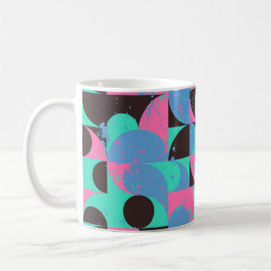  Tegels Neon roze groen Koffiemok