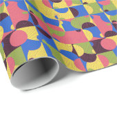  Tegels Retro 1960s Pattern Cadeaupapier (Rol Hoek)