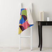  Tegels Retro 1960s Pattern Sherpa Deken (In situ)