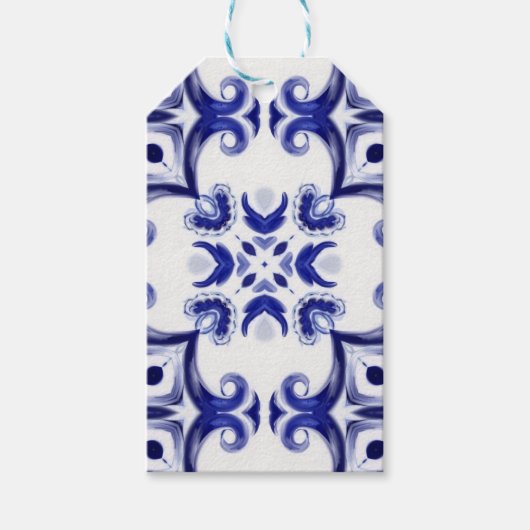 Tegels uit de Middellandse Zee, majolica, Sicilië, Cadeaulabel (Voorkant)