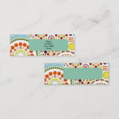 Tegels van cirkels mini visitekaartje (Voorkant / Achterkant)