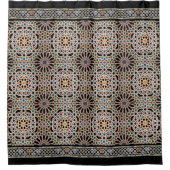 Tegels van het Alhambra Douchegordijn (Voorkant)