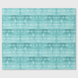 Tegelstreep teal van paardenhaar cadeaupapier