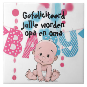 Tegeltje voor opa en oma, zwangerschap
