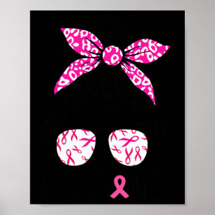 Tegemoet Borstkanker Leopard Retro Ik Won Vrouwen Poster