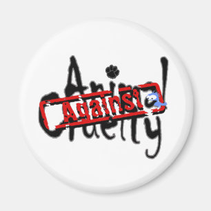 Tegen Animal Cruelty Magnet Magneet