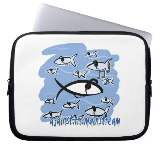 "Tegen de mainstream" laptophoes Laptop Sleeve