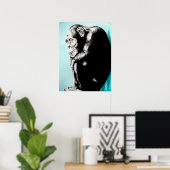 Tegen de muur poster (Thuiskantoor)