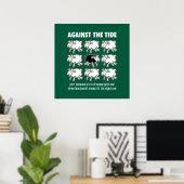 Tegen de stroom in poster (Thuiskantoor)