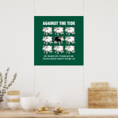 Tegen de stroom in poster (Keuken)