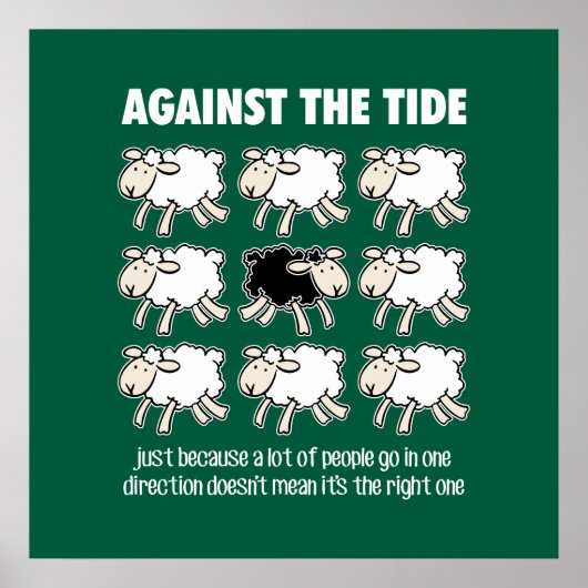 Tegen de stroom in poster (Voorkant)