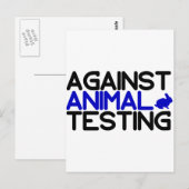 Tegen dierproeven briefkaart (Voorkant / Achterkant)