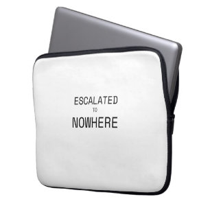 Tegen Elkaar Opgevoerd Naar Nergens Minimalistisch Laptop Sleeve