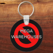 Tegen Geen nee tegen megamagazijnen Sleutelhanger (Voorkant)