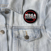 Tegen Geen nee tegen megapakhuizen     Ronde Button 5,7 Cm (In situ)