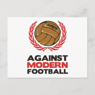 Tegen modern Football Briefkaart