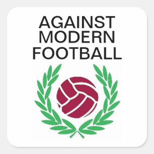 Tegen modern Football Vierkante Sticker