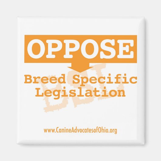 Tegenover BSL Square Magnet Magneet (Voorkant)