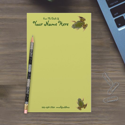 Tegenover Klimmende Groene Kikkers Close-Up Fotogr Briefpapier