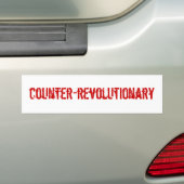 tegenrevolutionaire slager bumpersticker (Op auto)