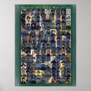 Tegenstanders van de burgeroorlog 150 Art Poster