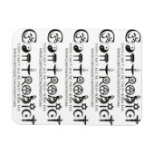 Tegenstrijdig flexibele magneet (Horizontaal)