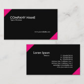 Tegenstrijdige hoeken - Crimson en Black Visitekaartje (Voorkant / Achterkant)