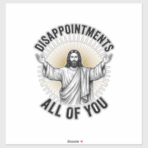 Tegenvallers Allemaal Jullie Vintage Religieus T-s Sticker