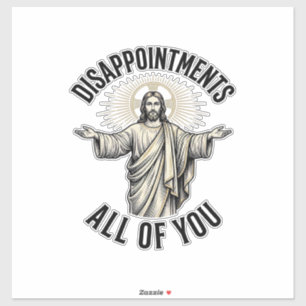 Tegenvallers Allemaal Jullie Vintage Religieus T-s Sticker