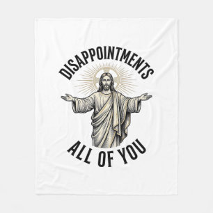 Tegenvallers Allemaal Vintage Religieus T-shirt Fleece Deken