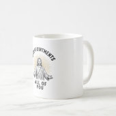 Tegenvallers Allemaal Vintage Religieus T-shirt Koffiemok (Voorkant rechts)