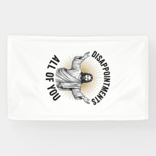 Tegenvallers Allemaal Vintage Religieuze T-shirt Spandoek