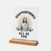 Tegenvallingen Allemaal Vintage Religieus T-shirt Acryl Bord (Hoek)