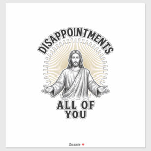 Tegenvallingen Allemaal Vintage Religieus T-shirt Sticker