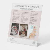 tegenvoetteken reclamebord met voetstuk (Voorkant)