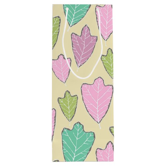 Tegenwoordig lek uit Oost-Oak leest patroonwijn Wijn Cadeautas (Achterkant)