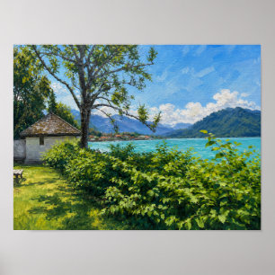 Tegernsee bij de Alpen Poster