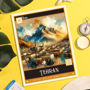 Teheran, Iran    schilderij Briefkaart