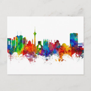 Tehran Iran Skyline Briefkaart