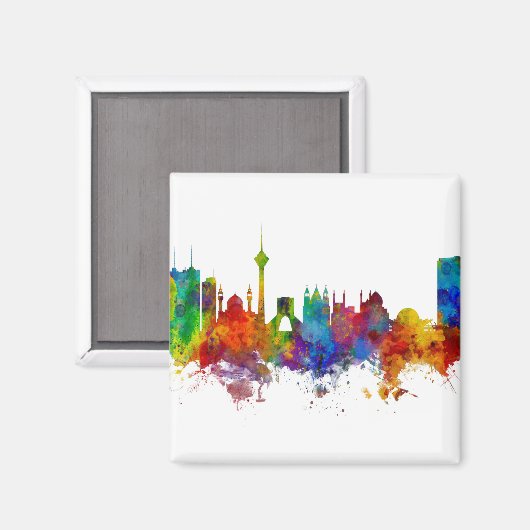 Tehran Iran Skyline Magneet (Voorkant / Achterkant)