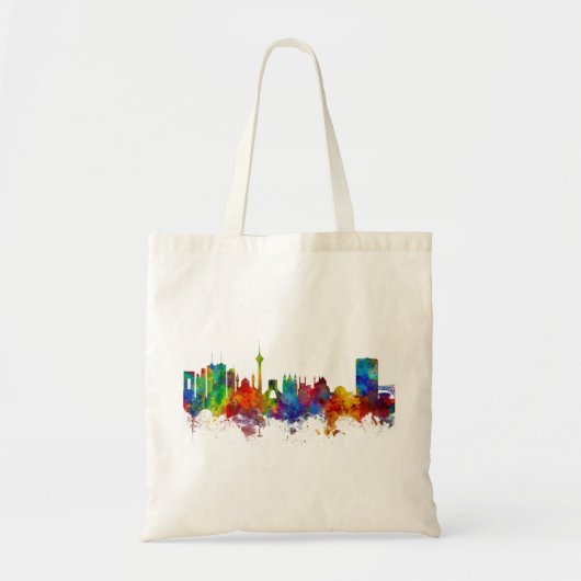 Tehran Iran Skyline Tote Bag (Voorkant)