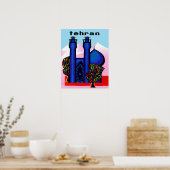 Tehran, Iran travel poster (Cuisine)