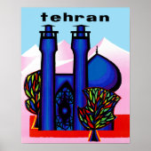 Tehran, Iran travel poster (Devant)