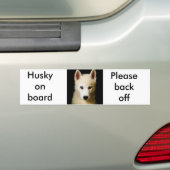 Tehya - Siberian Husky Bumpersticker (Op auto)
