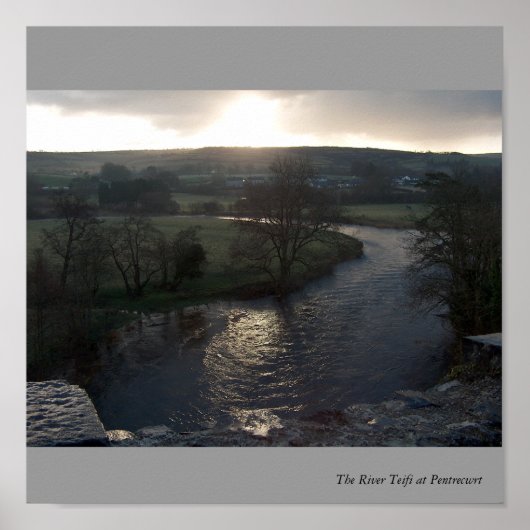 Teifi Sunset Poster (Voorkant)